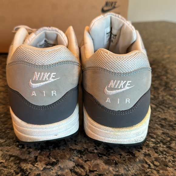 Nike air max 1 Gray and White Sneakers EUC 10.5 - Picture 7 of 13
